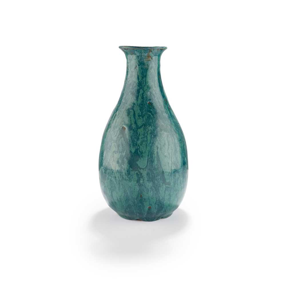 Appraisal: AUGUSTE DELAHERCHE - VASE CIRCA glazed stoneware incised Aug Delaherche