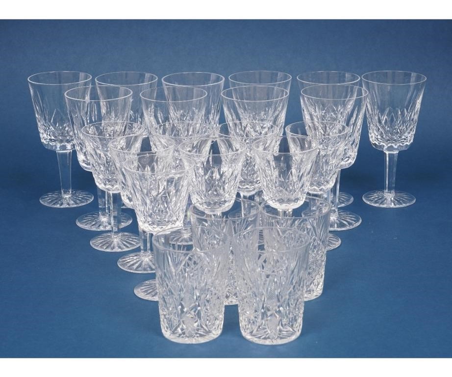 Appraisal: Waterford Crystal stemware to include ten water goblets h x