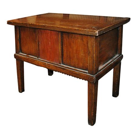 Appraisal: Continental Walnut Side Cabinet Estimate nbsp nbsp nbsp - nbsp