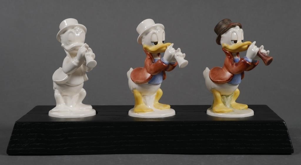 Appraisal: Hummel Donald Duck Serenade painting progression Purchased at Disney Goebel