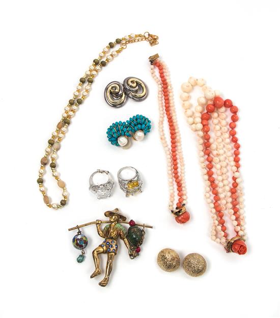 Appraisal: Sale Lot An Assortment of Costume Jewelry consisting of two