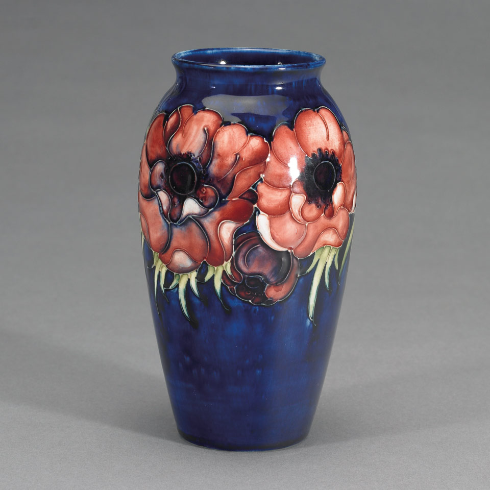 Appraisal: Moorcroft Anemone Vase c impressed marks Height - cm