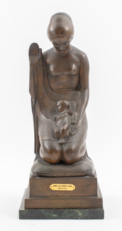 Appraisal: ANNA COLEMAN LADD MATERNITY BRONZE SCULPTURE Anna Coleman Watts Ladd