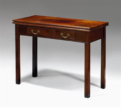 Appraisal: Chippendale mahogany card table late th century With rectangular top