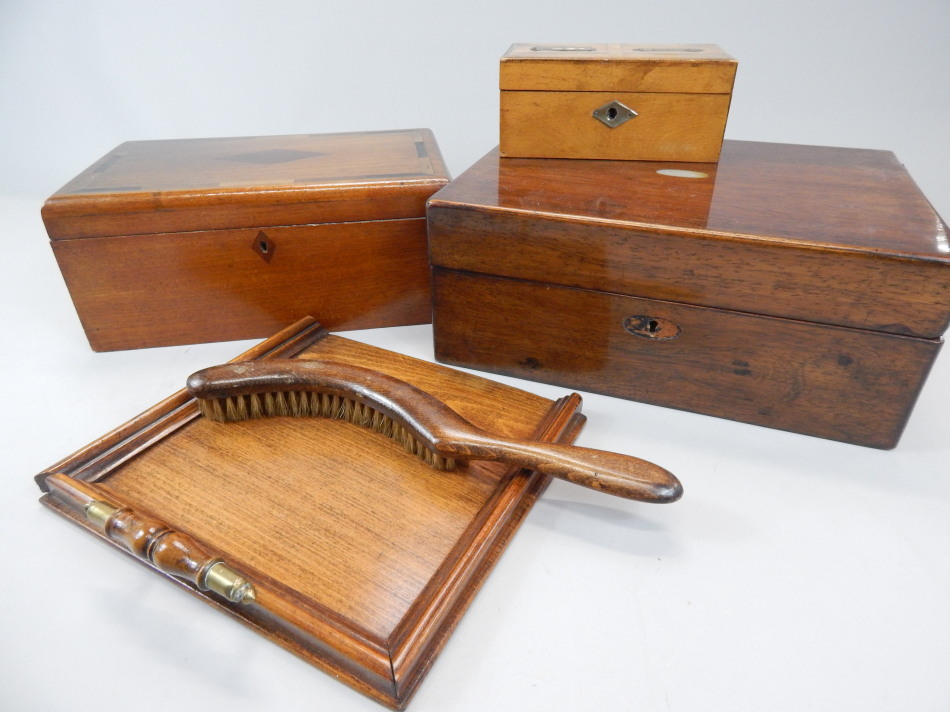 Appraisal: Various thC and later boxes to include a Victorian rosewood