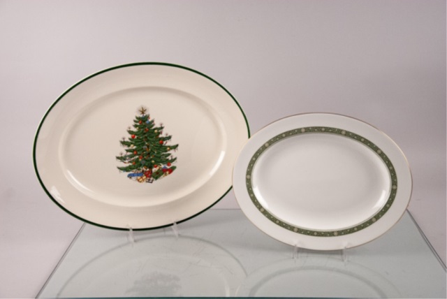 Appraisal: Two Large Serving Platters To include Royal Doulton Bone china