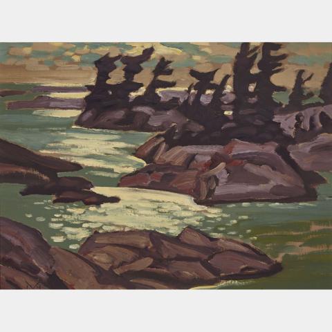 Appraisal: ILLINGWORTH HOLEY KERR R C A GEORGIAN BAY NOCTURNE oil