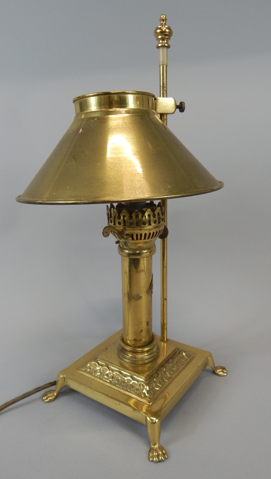 Appraisal: A reproduction brass Orient Express table lamp with shade cm