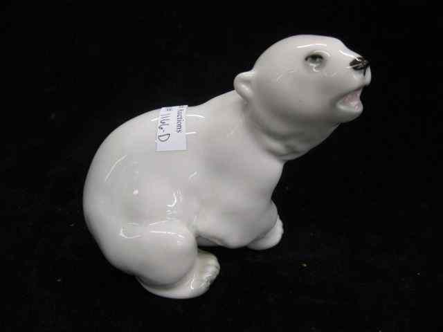 Appraisal: Russian Porcelain Figurine of a Polar Bear seated '' excellent