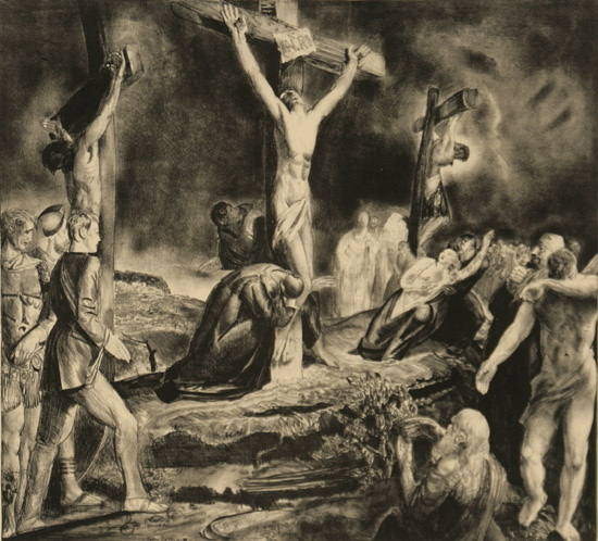 Appraisal: George Wesley Bellows American - Crucifixion of Christ Mason Lithograph