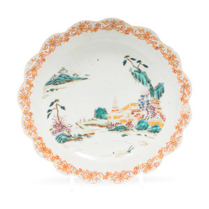 Appraisal: A Chinese Export Parcel Gilt Famille Rose Porcelain Plate th