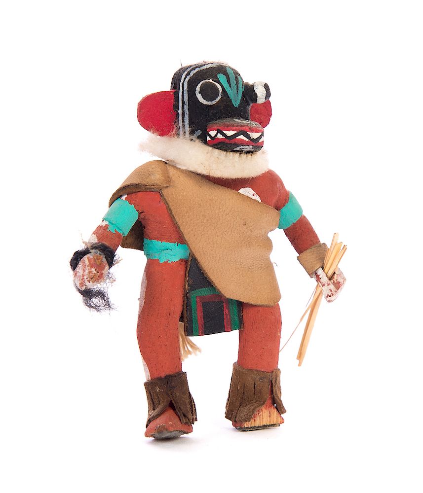 Appraisal: Miniature Chaveyo Ogre Kachina Measures tall Damaged - Has a