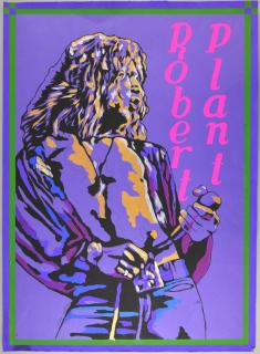 Appraisal: Robert Plant - Original painted artwork by John Judkins signed