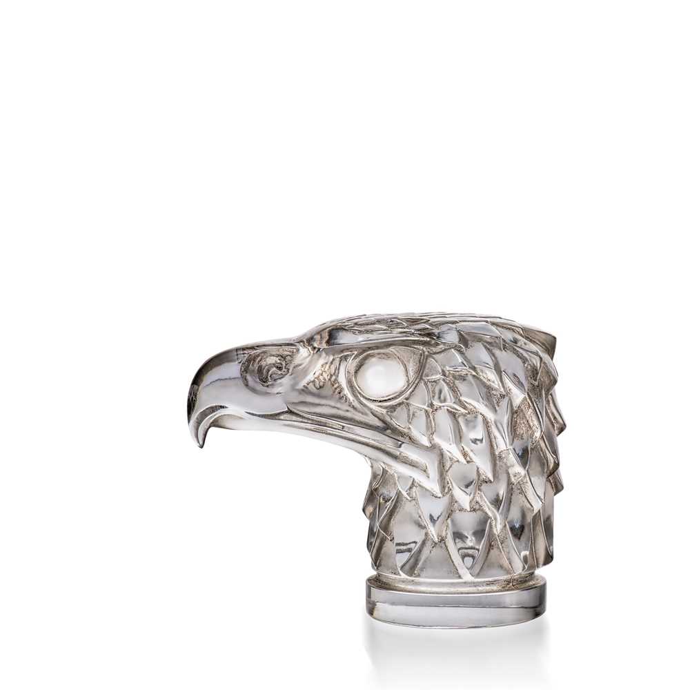 Appraisal: LALIQUE T TE D'AIGLE CAR MASCOT executed early Post-Warclear frosted