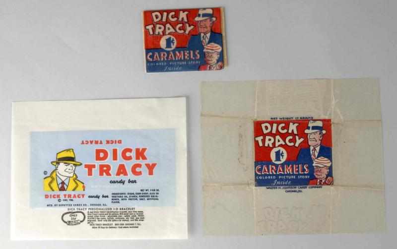 Appraisal: Unopened Dick Tracy Caramel Cards Wrappers Description Lot includes one