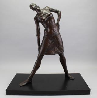 Appraisal: Signed th C Bronze Female Figure on Base signed and