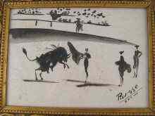 Appraisal: Twelve Picasso prints of bullfighting scenes each with Picasso Museum