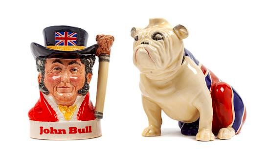 Appraisal: Two Royal Doulton Bulldog Figures Height of taller inches Two