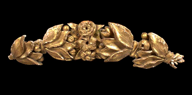 Appraisal: Large French Floral-Carved Giltwood Architectural Fragment fourth quarter th century