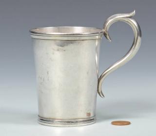 Appraisal: Nashville Coin Silver Mug J S Britton or Britain Nashville