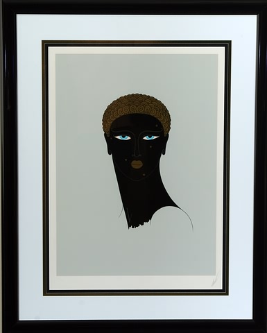 Appraisal: Queen of Sheba serigraph x image size printed in pencil