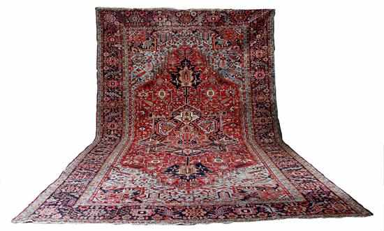 Appraisal: Antique Persian Heriz carpet circa ' '' x ' ''