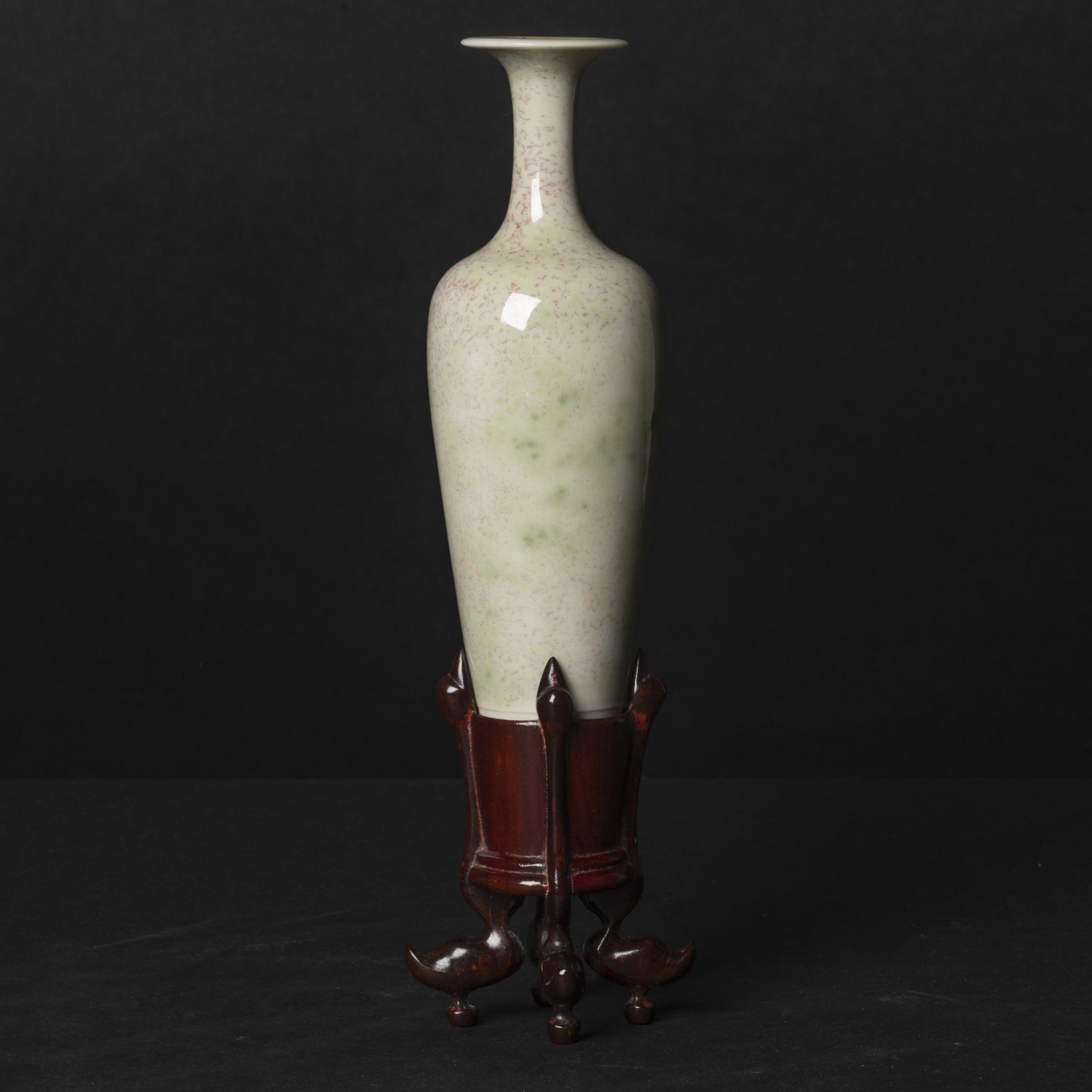 Appraisal: A Peachbloom-Glazed Vase th Century vase height in cm