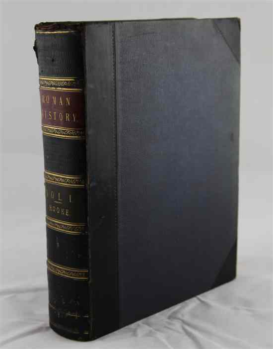 Appraisal: HOOK N THE ROMAN HISTORY four vols engraved plates later