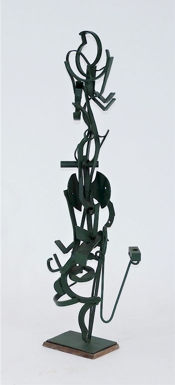 Appraisal: American Modernist Found Object Kinetic Sculpture United States th Century