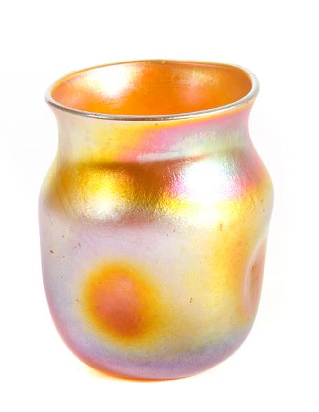 Appraisal: A Tiffany Favrile glass dimpled shot glass circa inscribed L