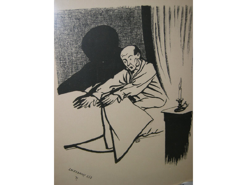 Appraisal: FELIX EDOUARD VALLOTTON SWISS - IL EST INNOCENT woodcut signed