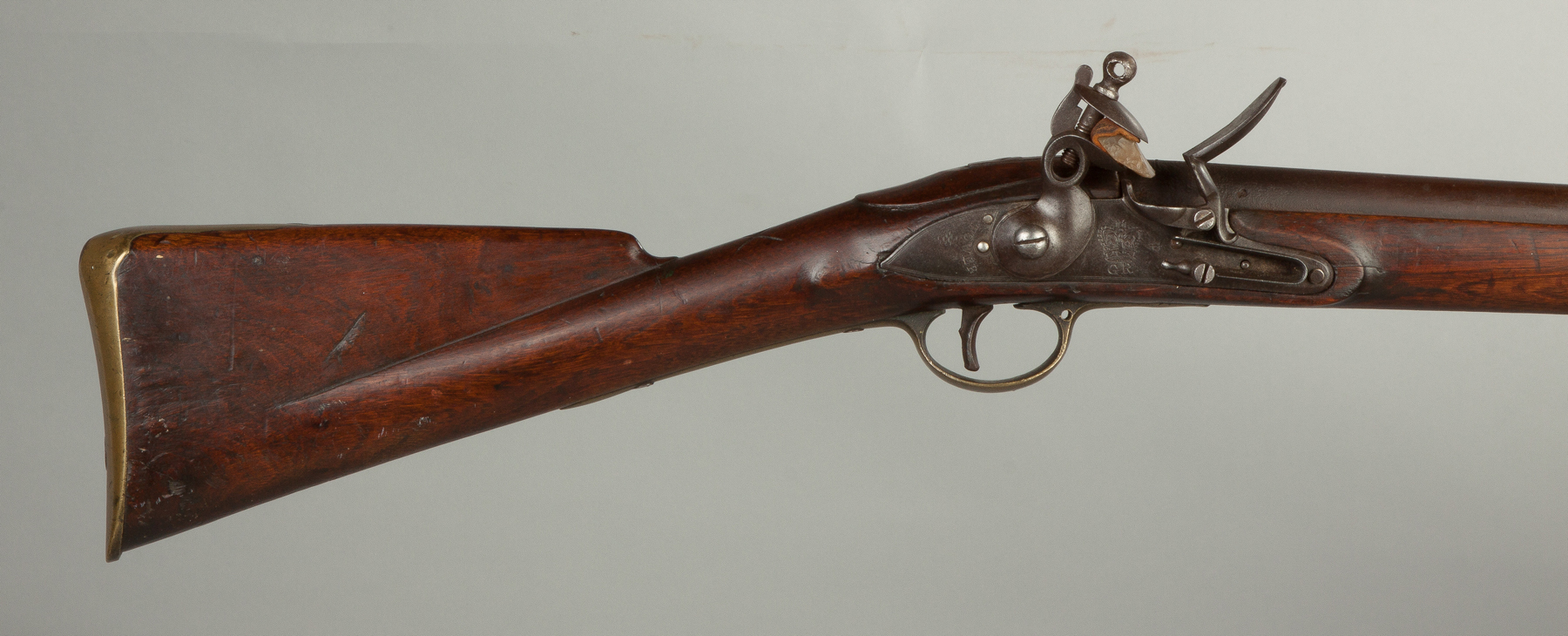 Appraisal: Revolutionary War Era Flintlock Brown Bess Walnut stock Lock marked