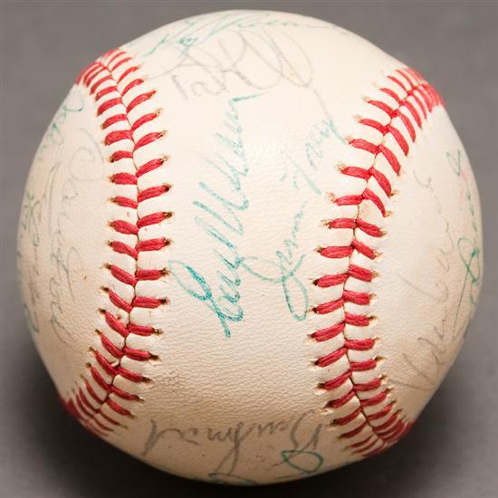 Appraisal: American League Champion Baltimore Orioles team signed baseball player and