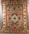 Appraisal: CARPET - ' x ' - Oriental carpet with gabled