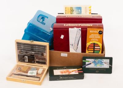 Appraisal: A selection of watercolour artist's materials including five boxed sets