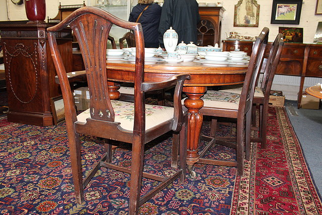 Appraisal: A SET OF SIX LATE TH EARLY TH CENTURY MAHOGANY