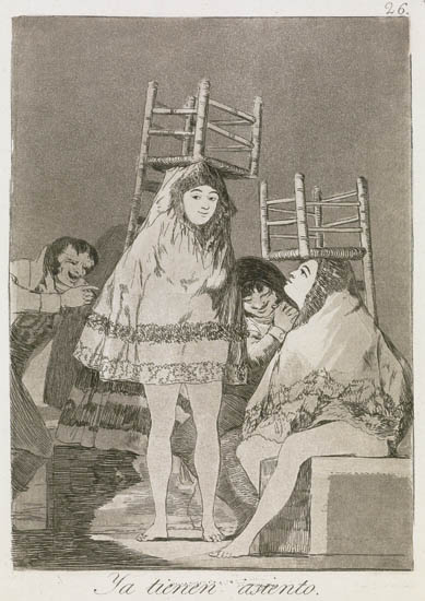 Appraisal: FRANCISCO JOS DE GOYA Ya tienen asiento Etching and aquatint