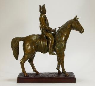 Appraisal: European Bronze Sculpture of Soldier on Horseback EUROPE TH CENTURY