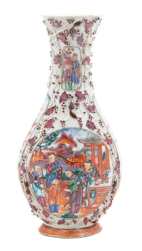 Appraisal: A Chinese Export Porcelain Vase Height inches A Chinese Export