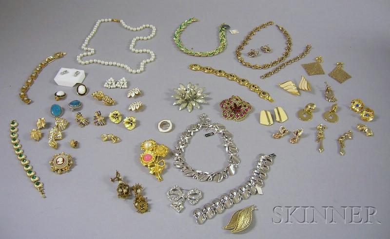 Appraisal: Group of Signed Costume Jewelry including Coro Trifari Napier Givenchy