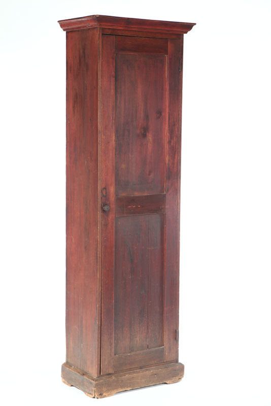 Appraisal: CHIMNEY CUPBOARD Probably Ohio th century poplar Double-paneled door interior