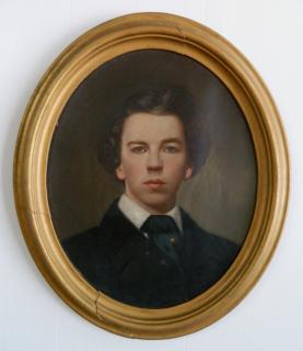 Appraisal: th c American School oil th c American School- Portrait