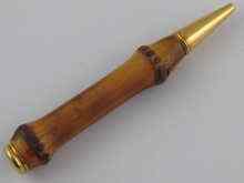 Appraisal: Cartier a French hallmarked carat gold mounted bamboo propelling pencil