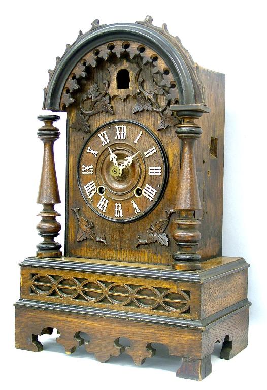 Appraisal: Black Forest two train cuckoo clock the movement striking on