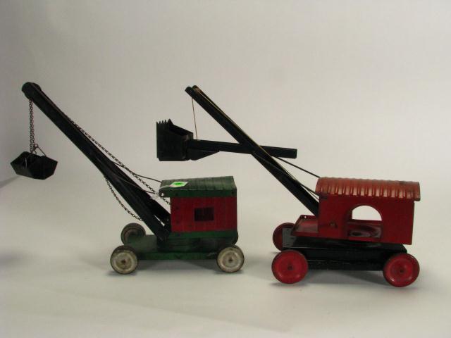 Appraisal: Two Antique Toy Steam Shovels including Structo Steam Shovel with