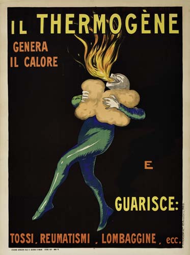 Appraisal: LEONETTO CAPPIELLO IL THERMOGENE x inches Vercasson Cie Paris Condition