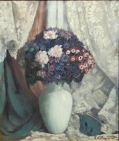 Appraisal: Everett Lloyd Bryant American - Still Life with Flowers in