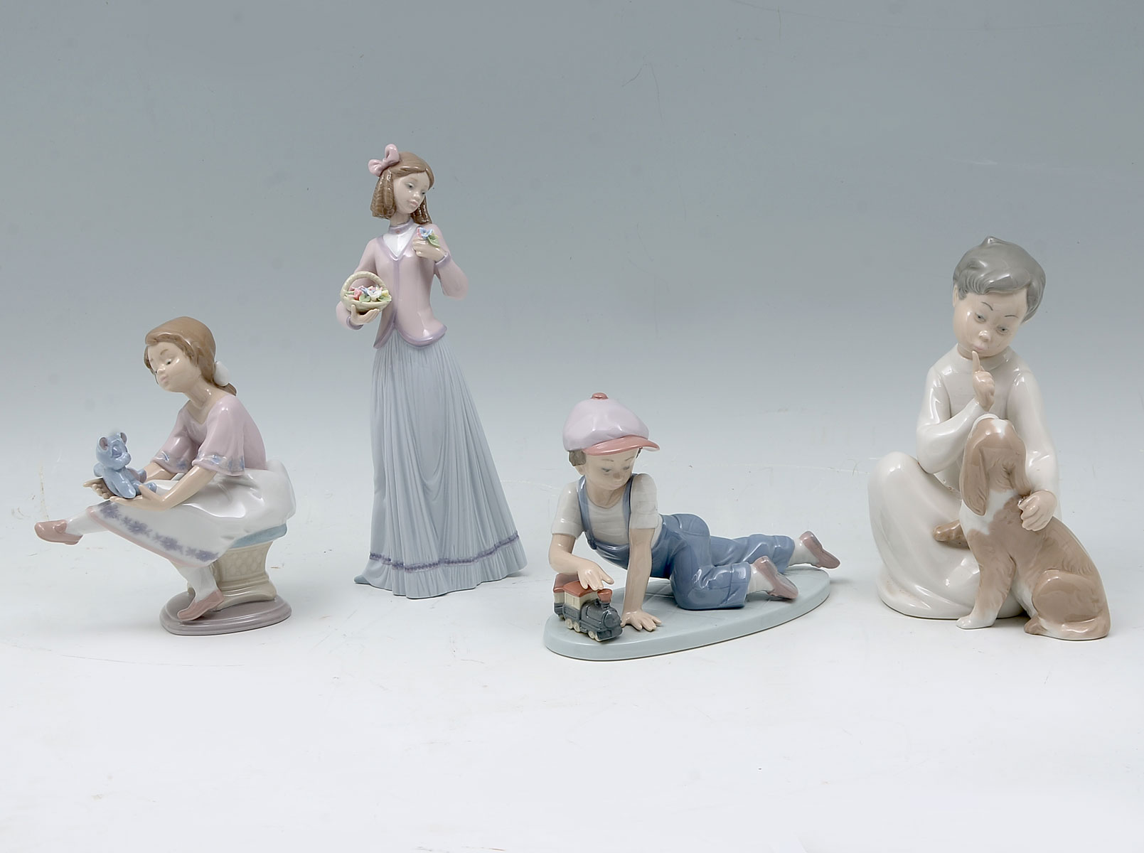 Appraisal: PC COLLECTION OF LLADRO FIGURINES ''Spring Bouquets ''Best Friend'' ''All