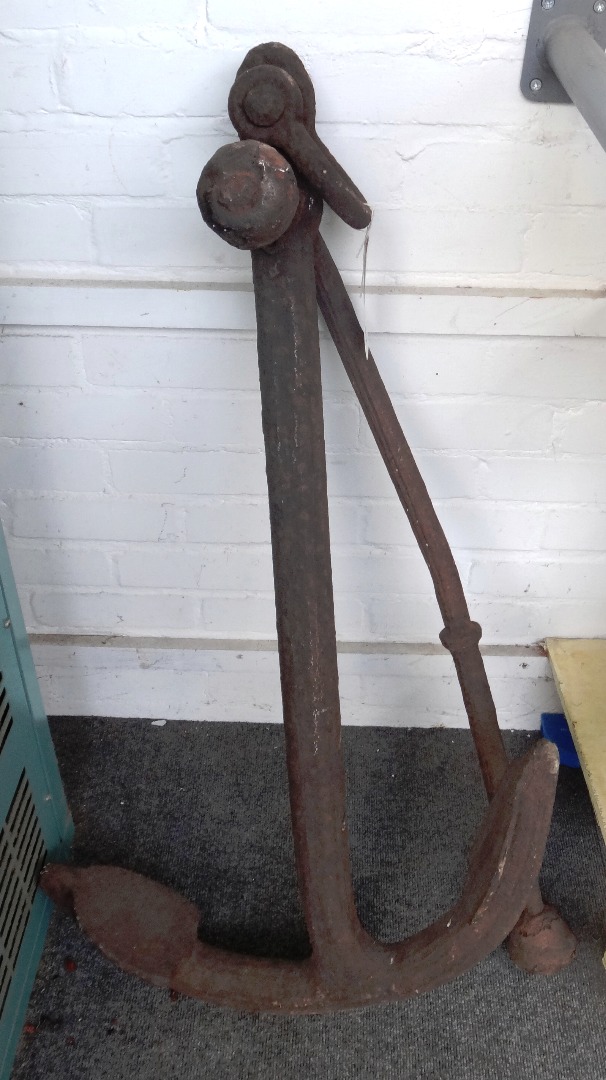 Appraisal: A wrought iron ship's anchor early mid th century of