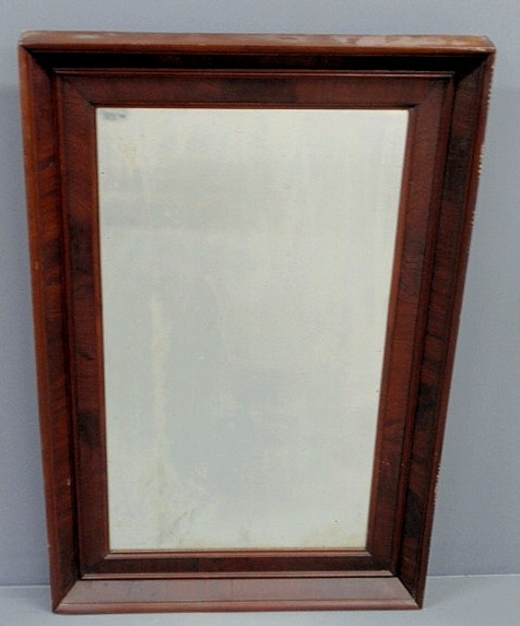 Appraisal: Mahogany framed ogee mirror x